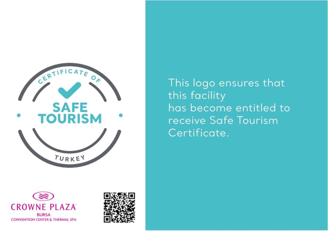 Crowne Plaza Bursa Convention Center & Thermal Spa By Ihg Exteriör bild Safe Tourism Certificate